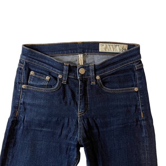 Rag & Bone Cate Ankle Skinny Heritage Blue Skinny Jeans Size 26 - Picture 6 of 14